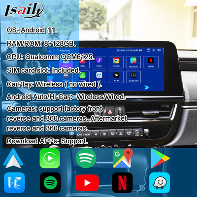Android Multimedia Video Arayüzü RX350h RX500H 2023-2024 NX LX GX ES NetFlix, YouTube, Sim Kart yuvası dahil