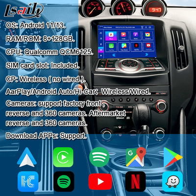 CarPlay, YouTube, Google Play, NetFlix ile HDMI 8G Android Multimedia Arayüzü