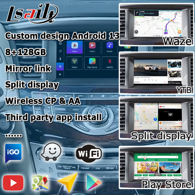 Android 13 Carplay arayüzü Kutusu Yandex Navi Infiniti QX60 / JX35 için Qualcomm 8+128 sistemi
