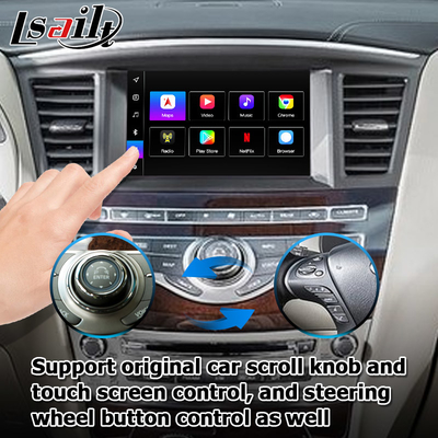 Android 13 Carplay arayüzü Kutusu Yandex Navi Infiniti QX60 / JX35 için Qualcomm 8+128 sistemi