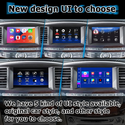 Android 13 Carplay arayüzü Kutusu Yandex Navi Infiniti QX60 / JX35 için Qualcomm 8+128 sistemi