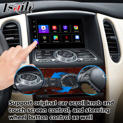 Infiniti QX50 / EX EX35 EX37 Araç android 13 Sistem arayüzü kutusu Carplay android otomatik ekran Lsailt ile