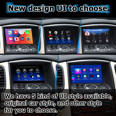 Infiniti QX50 / EX EX35 EX37 Araç android 13 Sistem arayüzü kutusu Carplay android otomatik ekran Lsailt ile