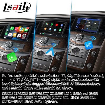 Infiniti QX80 / QX56 Android Otomatik Carplay Arayüzü Qualcomm 8+128 tabanlı