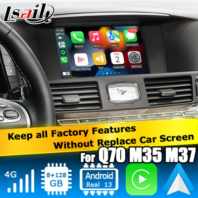 Android 13 8+128 Carplay Video Arayüzü Infiniti Q70 / M35 M37 Fuga Destek Youtube