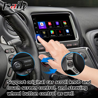 Android 13 8+128 Navigasyon kablosuz carplay android oto video arayüzü Nissan GT-R GTR R35 için