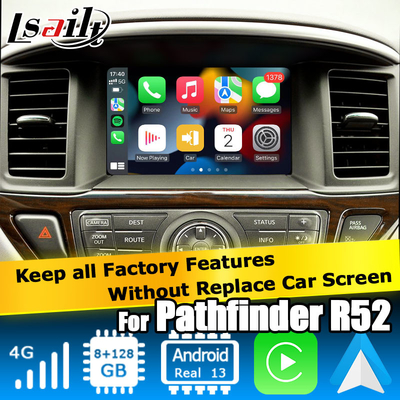 Nissan Pathfinder R52 Android 13 video arayüzü kablosuz carplay 8+128 Android tabanı