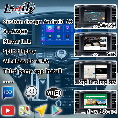 Android 13 Sistem Kablosuz Araba Oyunu Arayüzü Nissan Quest RE52 Elgrand E52 2011-2020 için