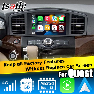 Android 13 Sistem Kablosuz Araba Oyunu Arayüzü Nissan Quest RE52 Elgrand E52 2011-2020 için