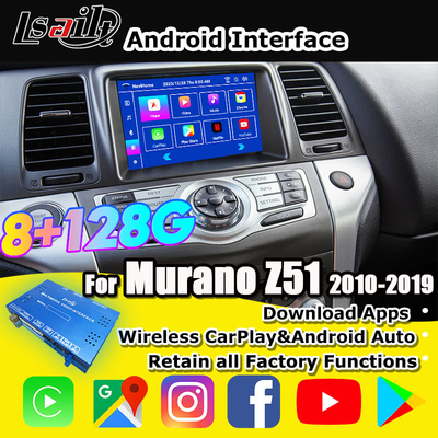 Nissan Murano, Quest, Patrol Infiniti QX için Lsailt 8G CarPlay / Android Multimedia Arayüzü NetFlix, Google Harita ile
