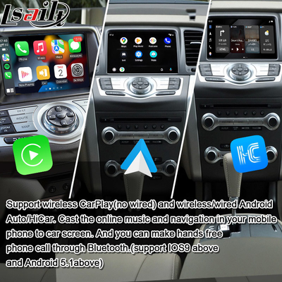 Nissan Murano, Quest, Patrol Infiniti QX için Lsailt 8G CarPlay / Android Multimedia Arayüzü NetFlix, Google Harita ile