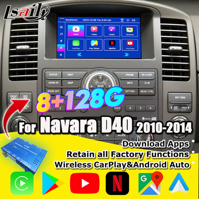 Isailt Android 13 Akıllı Eğlence Arayüzü Nissan Navara D40, Pathfinder R51 ile Kablosuz CarPlay, NetFlix