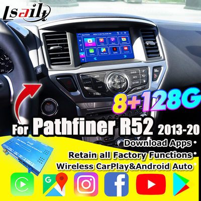 Nissan Multimedia Arayüzü 8G Android 13 Pathfinder R52 2013-2020 Armada Patrol için Infotainment Arayüzü CarPlay ile