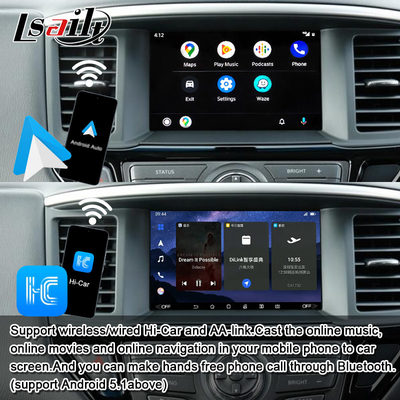 Nissan Multimedia Arayüzü 8G Android 13 Pathfinder R52 2013-2020 Armada Patrol için Infotainment Arayüzü CarPlay ile