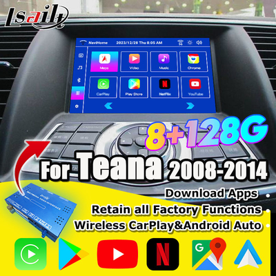 Nissan Multmedia Interface for Teana J32 Murano Quest Patrol Android 13 NetFlix, YouTube ile Infotainment Modülü