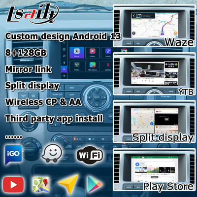 Nissan Armada TA60 fabrika tarzı Android multimedya video arayüzü, kablosuz Carplay Android Auto desteği