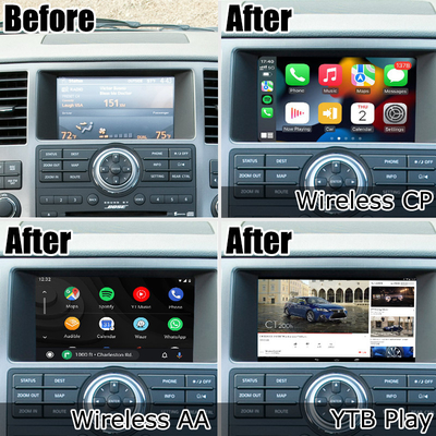 Nissan Armada TA60 fabrika tarzı Android multimedya video arayüzü, kablosuz Carplay Android Auto desteği