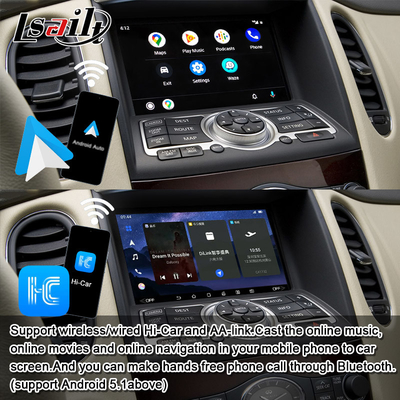 Infiniti EX QX50 2008-2017 için Lsailt 8G Android Infotainment Modülü Kablosuz CarPlay, YouTube, NetFlix dahil