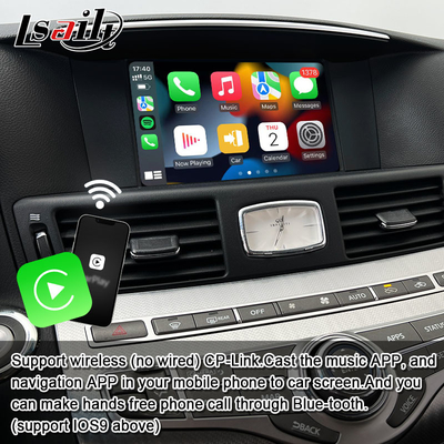 Infiniti Q70 M45 M25 2010- Kablosuz CarPlay Kutusu, Android Auto, NetFlix için 8G Qualcomm Android Multimedia Arayüzü