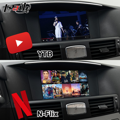 Infiniti Q70 M45 M25 2010- Kablosuz CarPlay Kutusu, Android Auto, NetFlix için 8G Qualcomm Android Multimedia Arayüzü