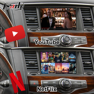 Infiniti QX80 QX56 Nissan Patrol 20100-2021 için 8G Android Infotainment Modülü Kablosuz CarPlay Arayüzü, YouTube