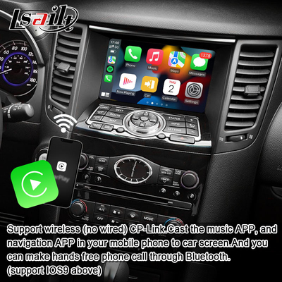 Infiniti QX70 FX35 FX37 2008-2017 için Lsailt 8G Android Multimedia Arayüzü Entegre Kablosuz CarPlay, Android Auto