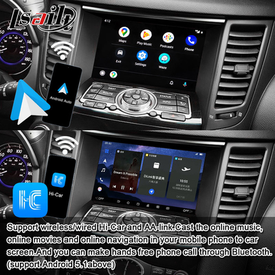 Infiniti QX70 FX35 FX37 2008-2017 için Lsailt 8G Android Multimedia Arayüzü Entegre Kablosuz CarPlay, Android Auto