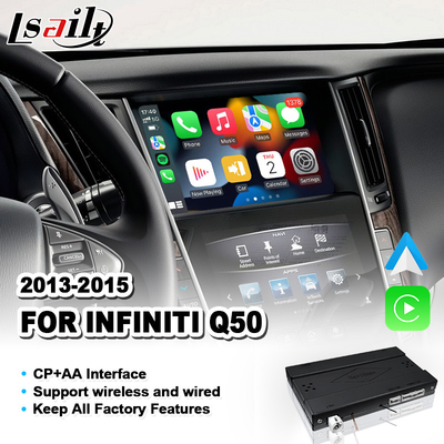 Kablosuz Android Auto Carplay Entegrasyon Arayüzü 2013-2015 Infiniti Q50