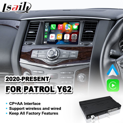 2020-2023 Nissan Patrol Y62 için Carplay Android Otomatik Multimedia Arayüzü
