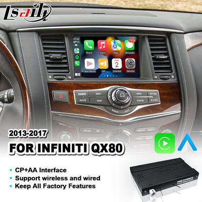 Infiniti QX80 2013-2017 için Lsailt Kablosuz Android Otomatik Carplay Arayüzü