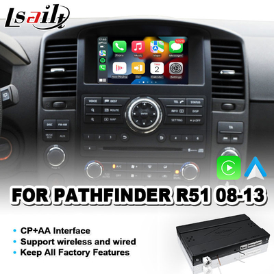 Kablosuz Android Otomatik Entegrasyon 2008-2013 Nissan Pathfinder R51 Navara D40 için Carplay Arayüzü