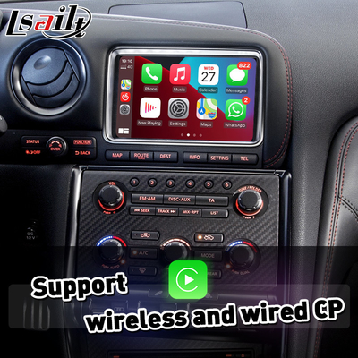 Lsailt Android Auto CP AA OEM Entegrasyon Video Arayüzü Nissan GTR GT-R R35 2011-2016 için Carplay