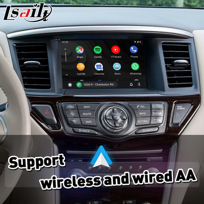 Lsailt Android Otomatik Kablosuz Carplay Arayüzü 2012-2017 Nissan Pathfinder R52 için