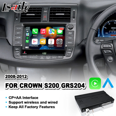 Lsailt Kablosuz Android Otomatik CP AA Toyota Crown S200 GWS204 2008-2012 için Video Carplay Arayüzü