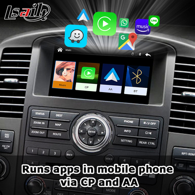 OEM Entegrasyonu Kablosuz Apple CarPlay arayüzü Navara D40 Nissan Pathfinder R51 2010-2016 Android Otomatik,Plug and Play, Mirror Link