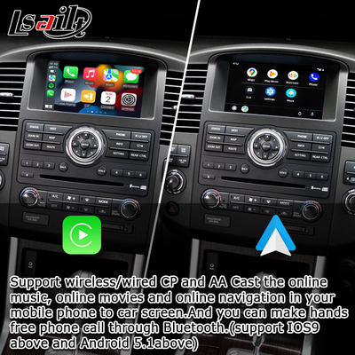 OEM Entegrasyonu Kablosuz Apple CarPlay arayüzü Navara D40 Nissan Pathfinder R51 2010-2016 Android Otomatik,Plug and Play, Mirror Link