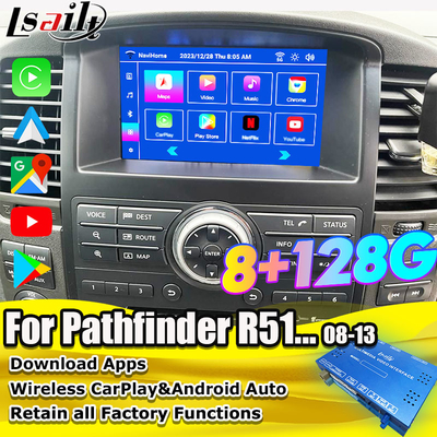 Lsailt OEM Entegrasyonu Pathfinder R51 Nissan Navara D40 CarPlay&Android Auto Retrofit için Android Multimedia Video Arayüzü