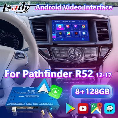 Kablosuz Carplay Android Auto ile Nissan Pathfinder R52 için Lsailt Android Video Arayüzü