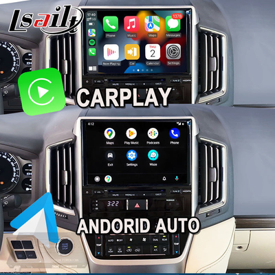 Toyota Land Cruiser 200 GX-R,VX-R 2018-2021 için Kablosuz CarPlay Arayüzü Android Auto, Linux Sistemi ile Fujitsu Baş Birimi