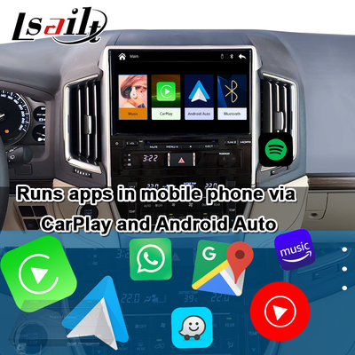 Toyota Land Cruiser 200 GX-R,VX-R 2018-2021 için Kablosuz CarPlay Arayüzü Android Auto, Linux Sistemi ile Fujitsu Baş Birimi