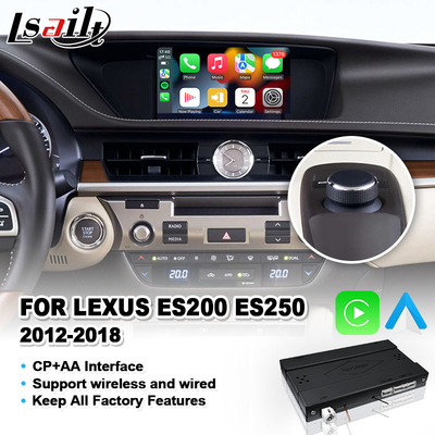 Kablosuz Android Otomatik Carplay Arayüzü 2012-2018 Lexus ES250 ES200 ES350 ES300h ES 250 200 Düğme Kontrolü