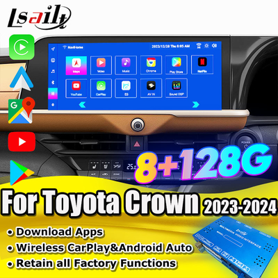 Toyota Crown 2023-2024 için Android 13 Multimedia Arayüzü