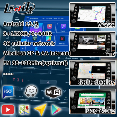 toyota avalon touch 3 için 8 inç Android otomatik carplay video arayüzü video arayüzü 2018-mevcut