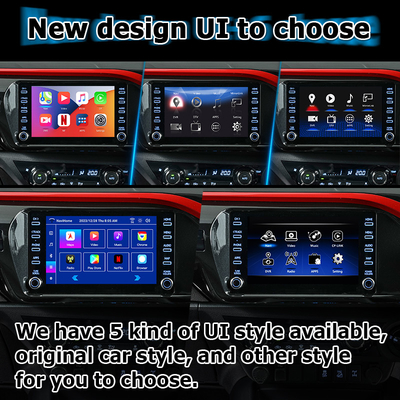 Toyota Hilux Android 13 multimedya video arayüzü kablosuz carplay android otomatik dokunma 3
