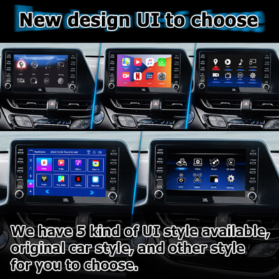Toyota C-HR CHR kablosuz android otomatik araba oynatımı ile Android 13 multimedya ara yüzü
