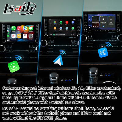 Araba Video Arayüzü kablosuz carplay android oto android 13 TOYOTA Highlander