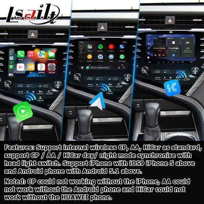 Dokunmatik Ekran Carplay Android Otomatik Video Arayüzü Toyota Camry Bluetooth Wifi USB