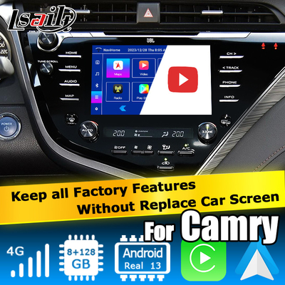Dokunmatik Ekran Carplay Android Otomatik Video Arayüzü Toyota Camry Bluetooth Wifi USB
