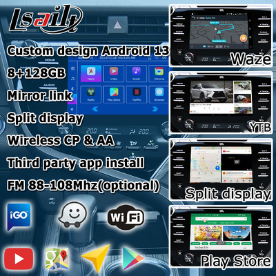 Dokunmatik Ekran Carplay Android Otomatik Video Arayüzü Toyota Camry Bluetooth Wifi USB