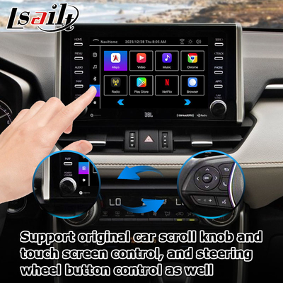 8+128GB Android 13 Carplay android arayüzü Toyoat RAV4 2019 To Present Touch N Go 3 için